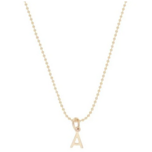 E Newton 16" Gold Necklace with Initial Charm