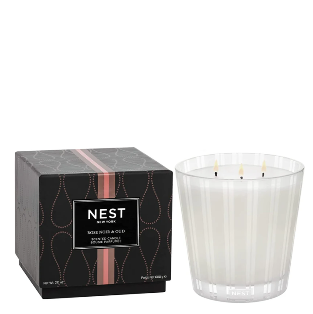 Nest 3-Wick Rose Noir & Oud Candle (21.2 oz)