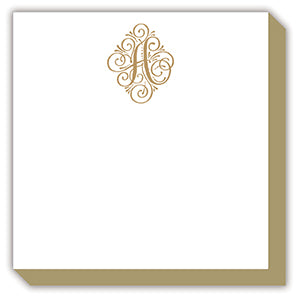 Elegant Gold Monogram Pad