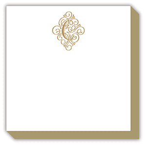 Elegant Gold Monogram Pad