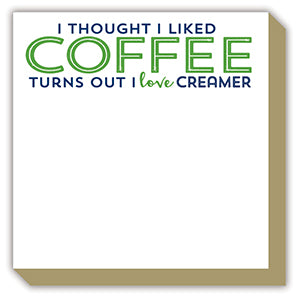 Funny Luxe Notepads - I Love Creamer