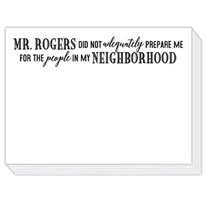 Funny Slab Notepad - Mr. Rogers