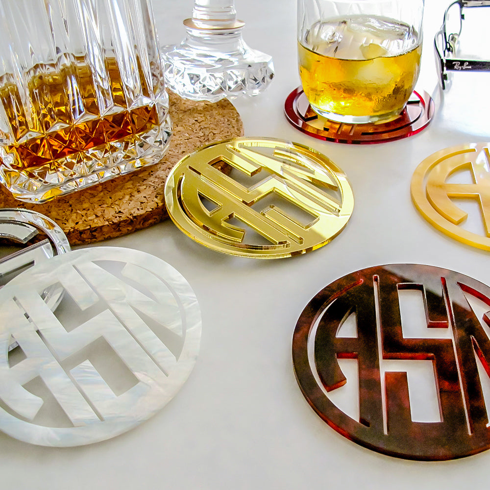 Acrylic Coasters (Set of 4) - PAPER AFFAIR DALLAS