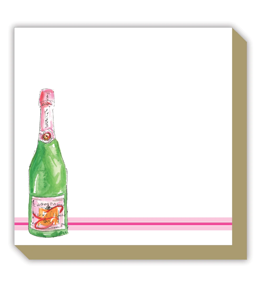 Luxe Notepad - Champagne Bottle